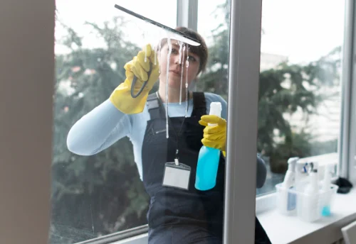 Nettoyage de vitres intérieures et extérieures au Luart